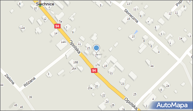 Siechnice, Opolska, 17, mapa Siechnice