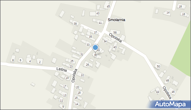 Smolarnia, Opolska, 30, mapa Smolarnia