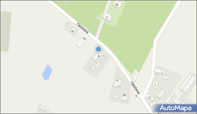 Starościn, Opolska, 6, mapa Starościn