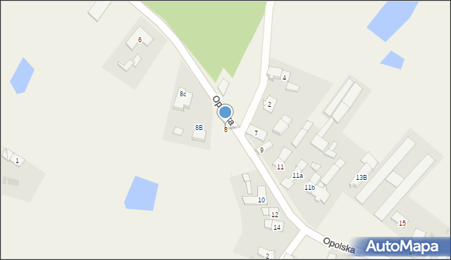 Starościn, Opolska, 8, mapa Starościn