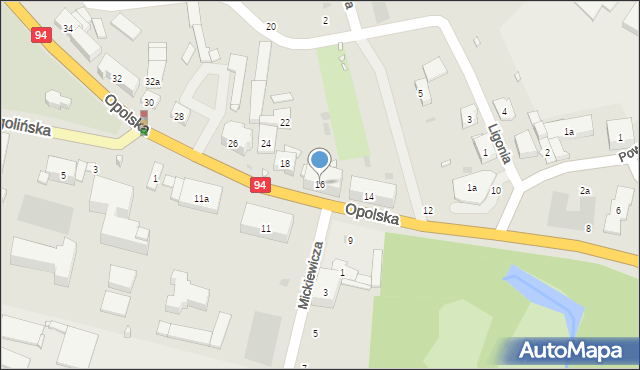 Strzelce Opolskie, Opolska, 16, mapa Strzelce Opolskie