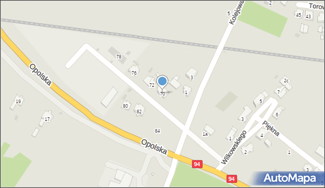 Strzelce Opolskie, Opolska, 70, mapa Strzelce Opolskie