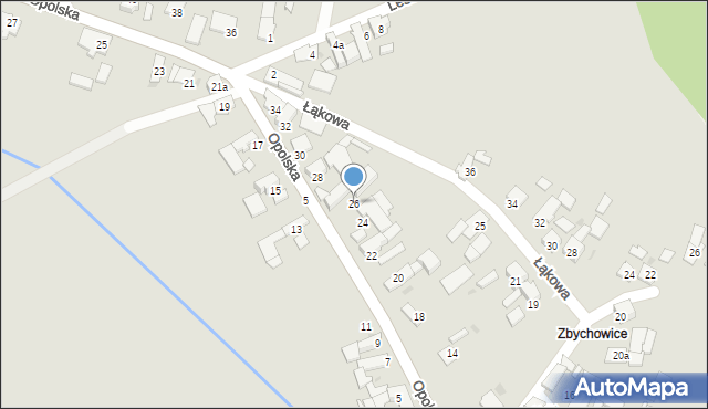 Strzeleczki, Opolska, 26, mapa Strzeleczki