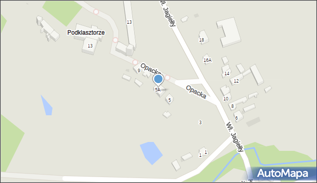 Sulejów, Opacka, 7, mapa Sulejów