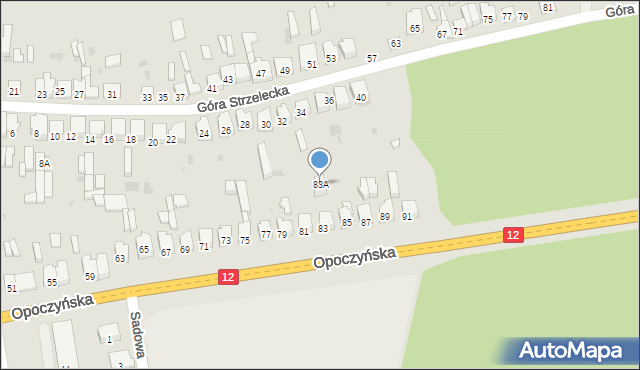 Sulejów, Opoczyńska, 83A, mapa Sulejów