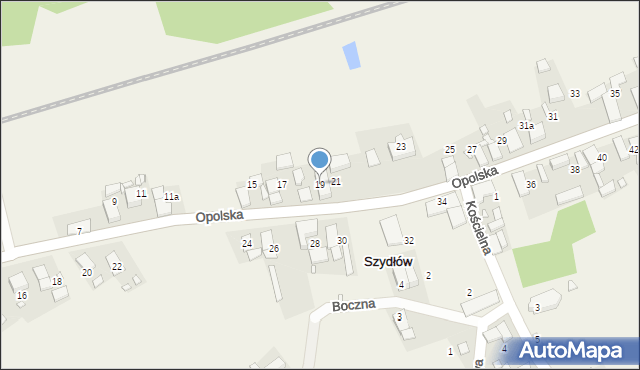 Szydłów, Opolska, 19, mapa Szydłów