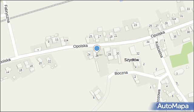 Szydłów, Opolska, 26, mapa Szydłów