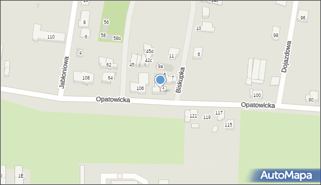 Tarnowskie Góry, Opatowicka, 104a, mapa Tarnowskie Góry