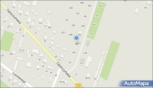 Tomaszów Mazowiecki, Opoczyńska, 45B, mapa Tomaszów Mazowiecki