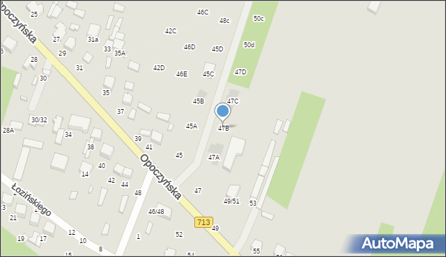 Tomaszów Mazowiecki, Opoczyńska, 47B, mapa Tomaszów Mazowiecki