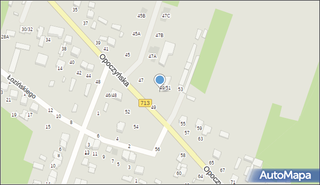 Tomaszów Mazowiecki, Opoczyńska, 51, mapa Tomaszów Mazowiecki