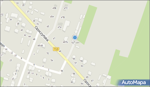 Tomaszów Mazowiecki, Opoczyńska, 53a, mapa Tomaszów Mazowiecki