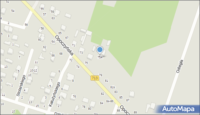 Tomaszów Mazowiecki, Opoczyńska, 75A, mapa Tomaszów Mazowiecki