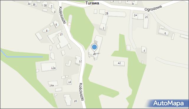 Turawa, Opolska, 40, mapa Turawa