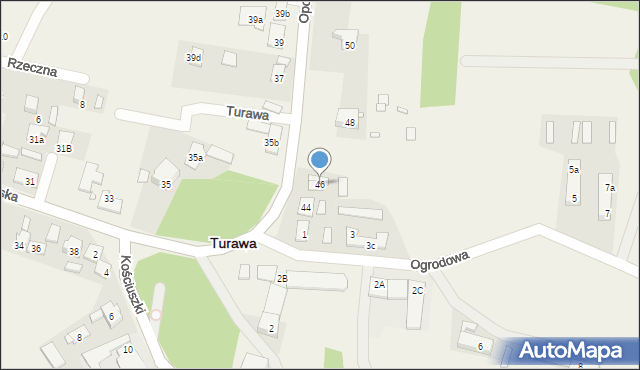 Turawa, Opolska, 46, mapa Turawa