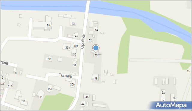 Turawa, Opolska, 50, mapa Turawa