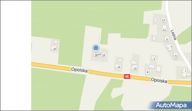 Turza, Opolska, 18, mapa Turza