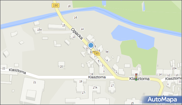 Wągrowiec, Opacka, 9, mapa Wągrowiec