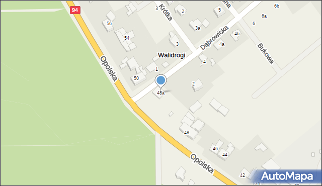 Walidrogi, Opolska, 48a, mapa Walidrogi