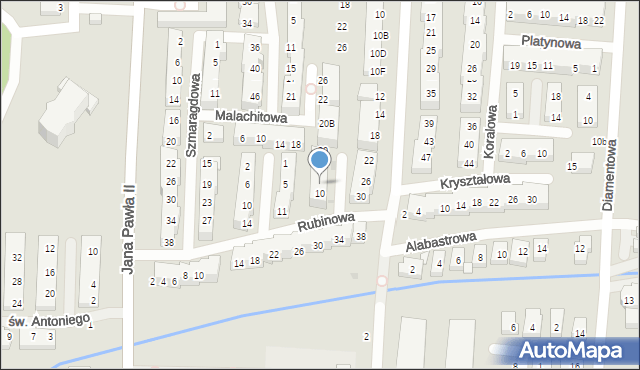 Warszawa, Opalowa, 8, mapa Warszawy