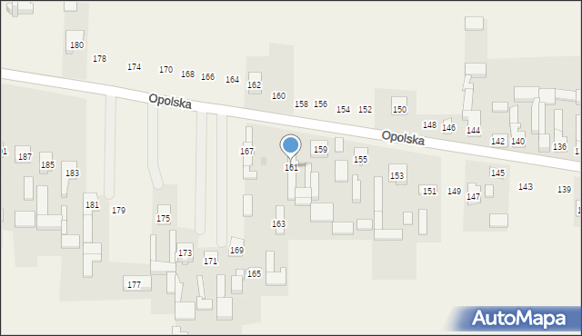 Winowno, Opolska, 161, mapa Winowno