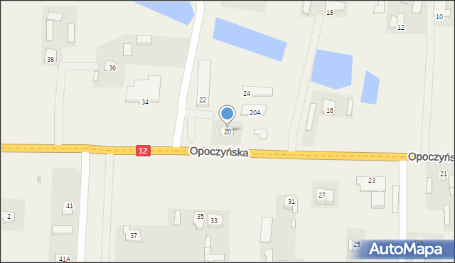 Wolanów, Opoczyńska, 20, mapa Wolanów