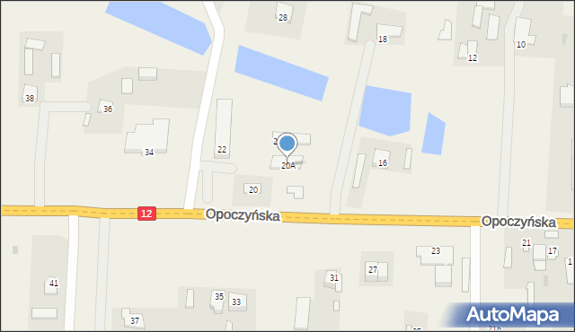 Wolanów, Opoczyńska, 20A, mapa Wolanów