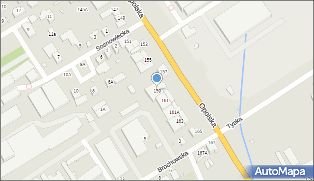 Wrocław, Opolska, 159, mapa Wrocławia