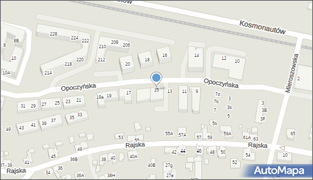 Wrocław, Opoczyńska, 15, mapa Wrocławia