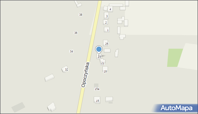 Żarnów, Opoczyńska, 23, mapa Żarnów