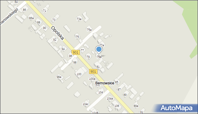 Zawadzkie, Opolska, 79a, mapa Zawadzkie