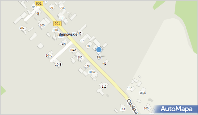 Zawadzkie, Opolska, 89a, mapa Zawadzkie