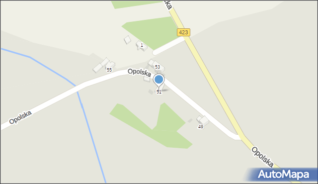 Zdzieszowice, Opolska, 51, mapa Zdzieszowice