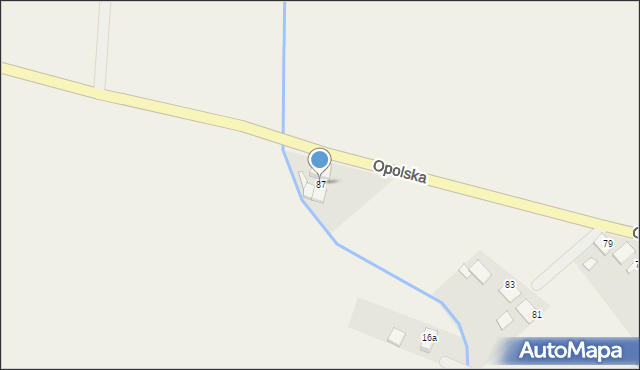 Żelazna, Opolska, 87, mapa Żelazna