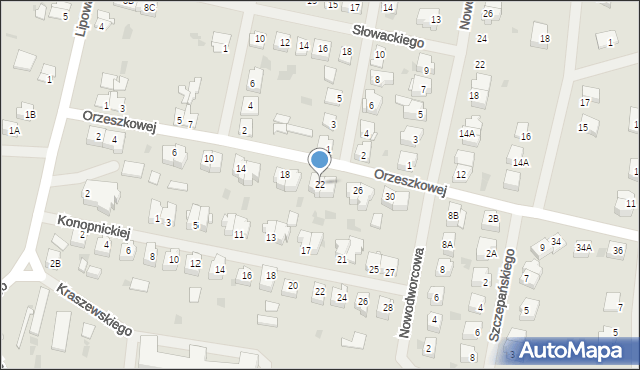 Barczewo, Orzeszkowej Elizy, 22, mapa Barczewo