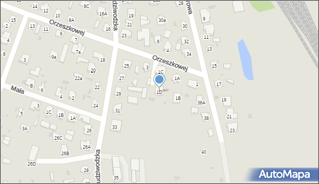 Bielsk Podlaski, Orzeszkowej Elizy, 1D, mapa Bielsk Podlaski