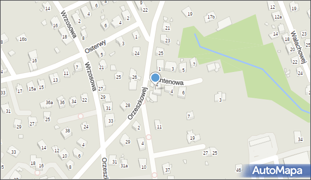 Bielsko-Biała, Orzeszkowej Elizy, 27, mapa Bielsko-Białej