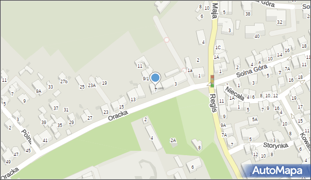 Bochnia, Oracka, 7, mapa Bochni