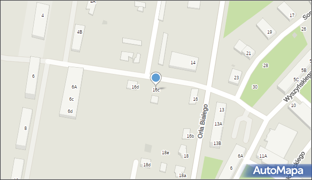 Borne Sulinowo, Orła Białego, 16c, mapa Borne Sulinowo