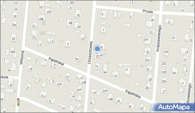 Brwinów, Orzeszkowej Elizy, 11, mapa Brwinów