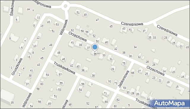 Chojnice, Orzechowa, 35, mapa Chojnic
