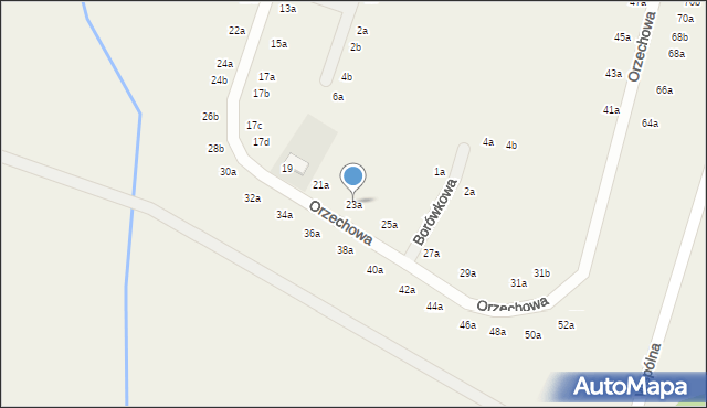 Chrząstawa Mała, Orzechowa, 23a, mapa Chrząstawa Mała