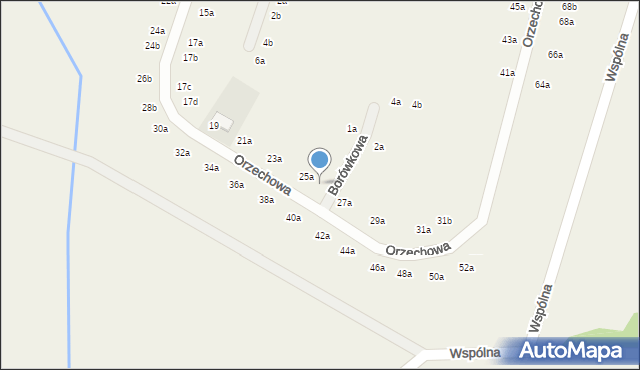 Chrząstawa Mała, Orzechowa, 25b, mapa Chrząstawa Mała