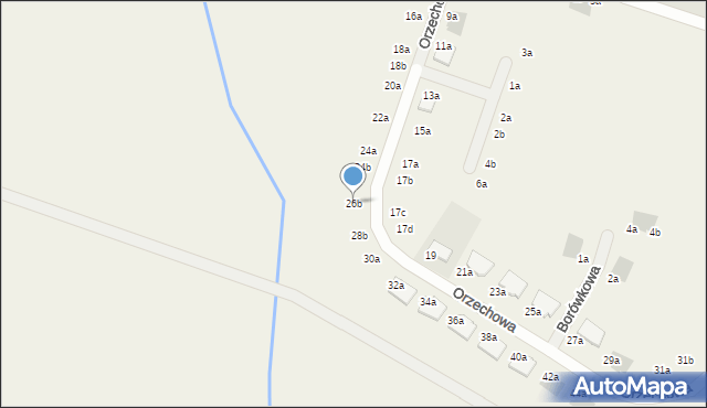 Chrząstawa Mała, Orzechowa, 26b, mapa Chrząstawa Mała