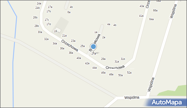 Chrząstawa Mała, Orzechowa, 27a, mapa Chrząstawa Mała