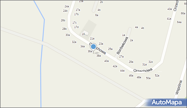 Chrząstawa Mała, Orzechowa, 36b, mapa Chrząstawa Mała