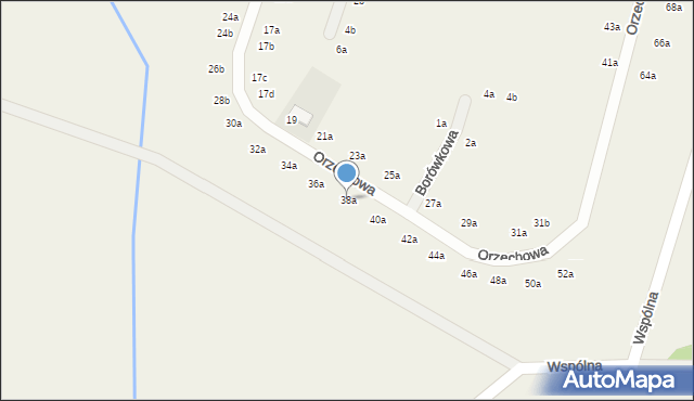 Chrząstawa Mała, Orzechowa, 38a, mapa Chrząstawa Mała