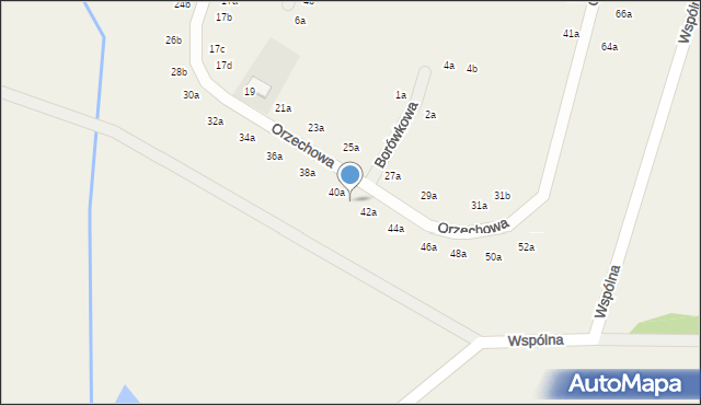 Chrząstawa Mała, Orzechowa, 40b, mapa Chrząstawa Mała