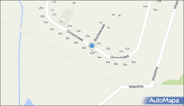 Chrząstawa Mała, Orzechowa, 42a, mapa Chrząstawa Mała