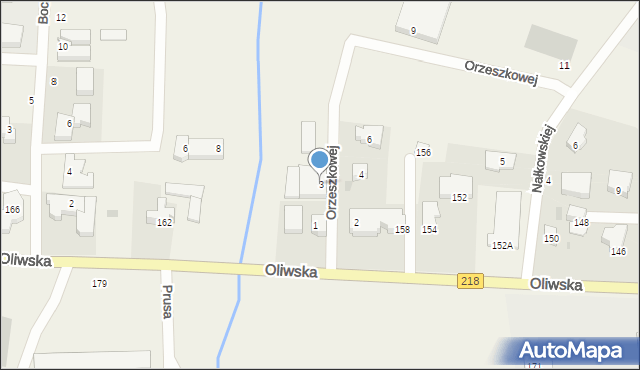 Chwaszczyno, Orzeszkowej Elizy, 3, mapa Chwaszczyno